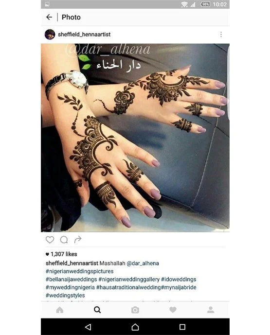 Mix Inspired Festive Back Hand Mehndi Design